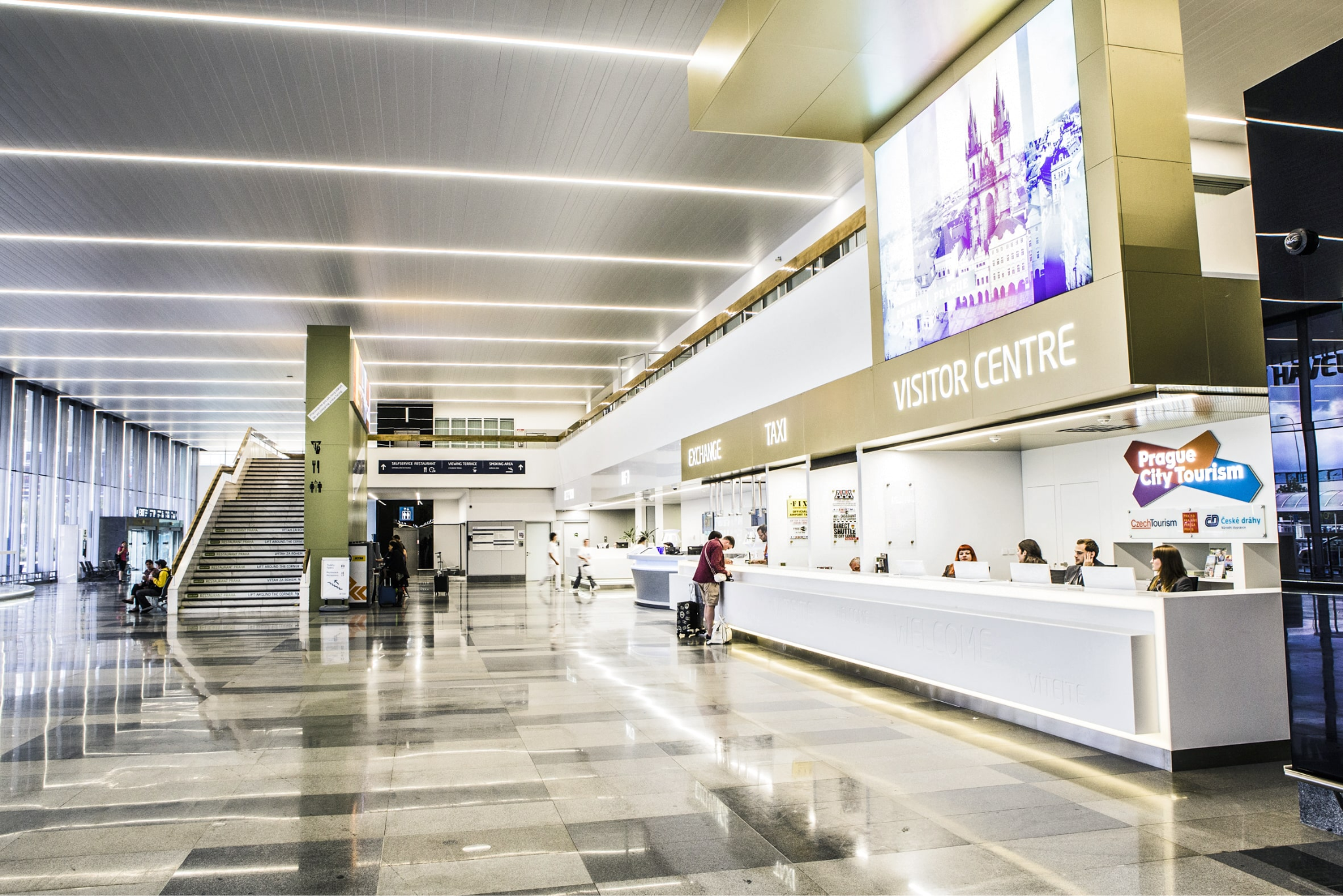 Sân bay Praha có nhiều dịch vụ, tiện ích đáp ứng nhu cầu của hành khách 